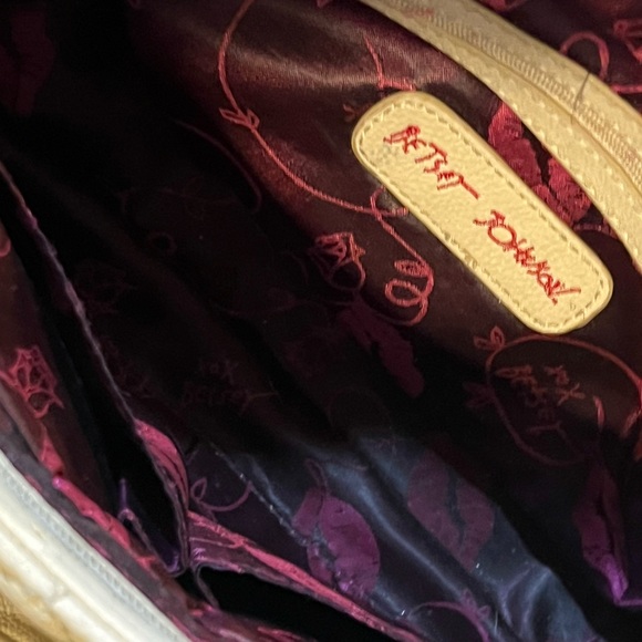 Betsey Johnson Purse White Quilted Shoulder Bag - Picture 7 of 10